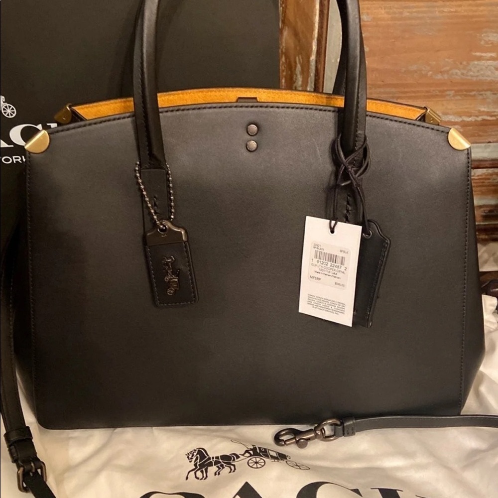 NWT coach cooper carryall leather satchel
